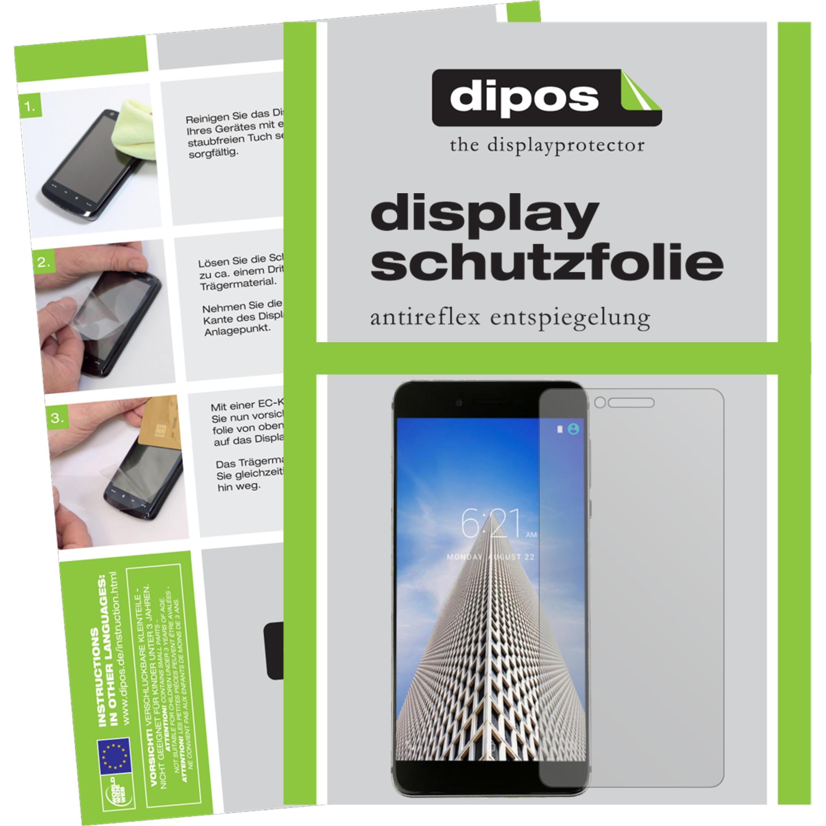 Dipos Displayschutzfolie Antireflex (6 Stück, Vernee Mars Pro), Smartphone Schutzfolie, Transparent