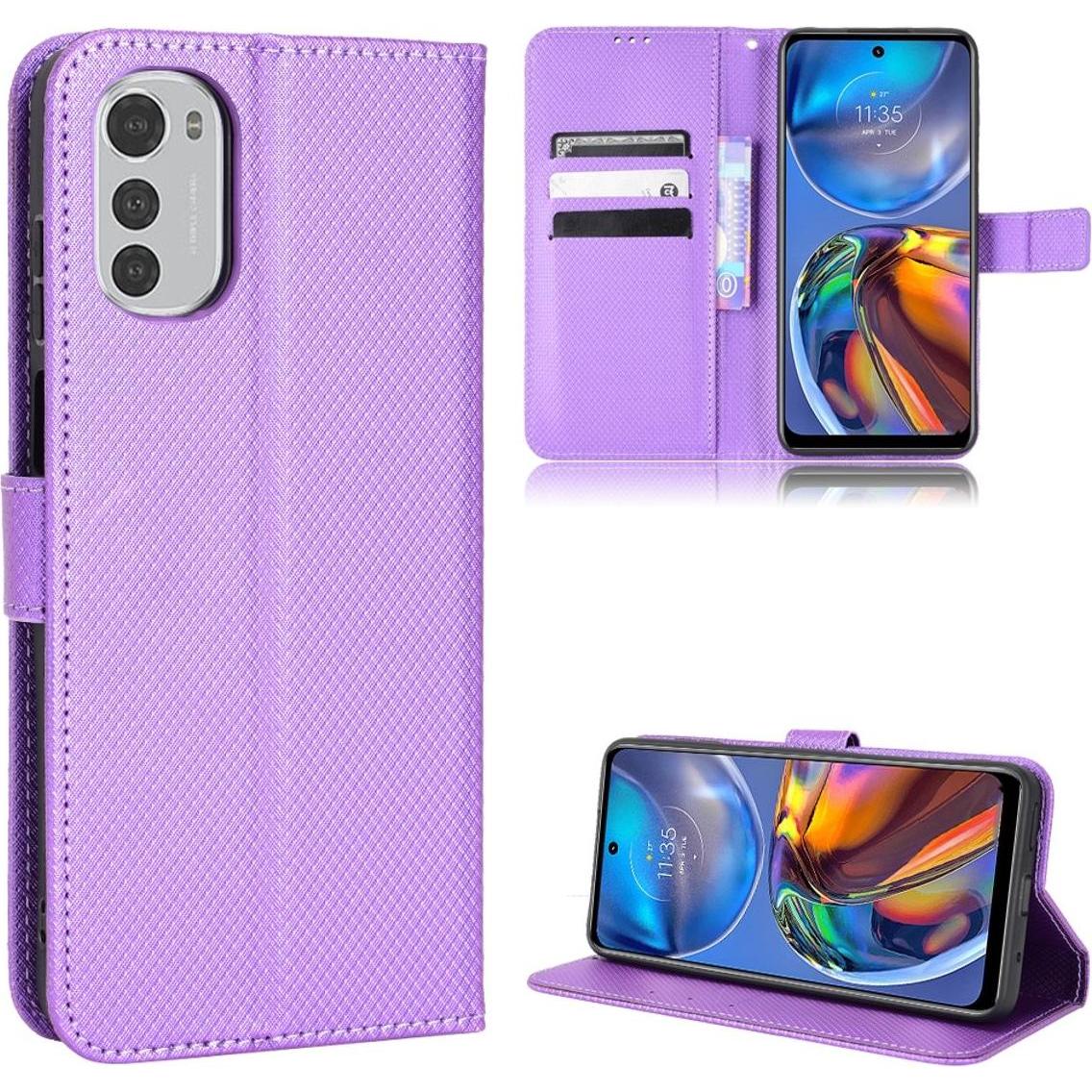 Thumbnail - König Design Hülle Handy Schutz für Motorola Moto E32 Case Cover Tasche Etui Wallet Bumper (Motorola Moto E32), Smartpho...