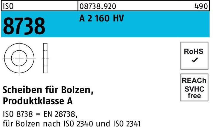 Actual product image Washer ISO 8738 f.Bolt 5 A 2 160 HV