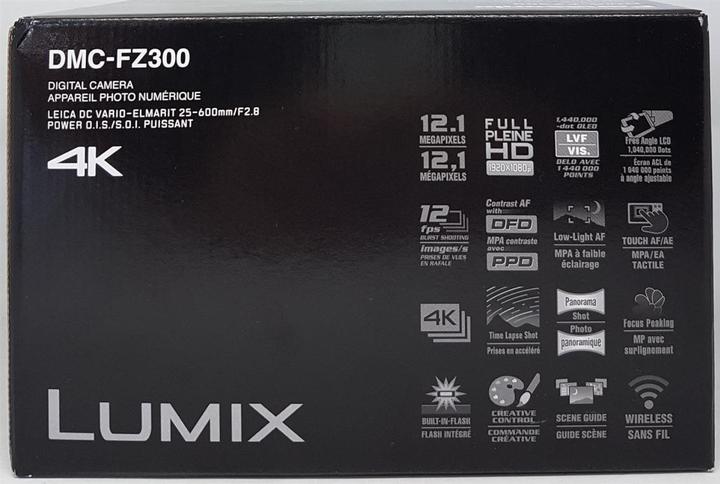 Productafbeelding Panasonic Lumix FZ300 (25 - 600 mm, 12.10 Mpx, 1/2,3'')