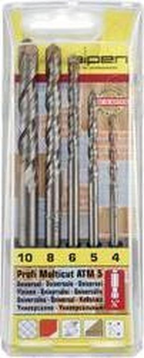 Produktbild Alpen Spiralbohrerset Multicut (4 mm, 5 mm, 6 mm, 8 mm, 10 mm)