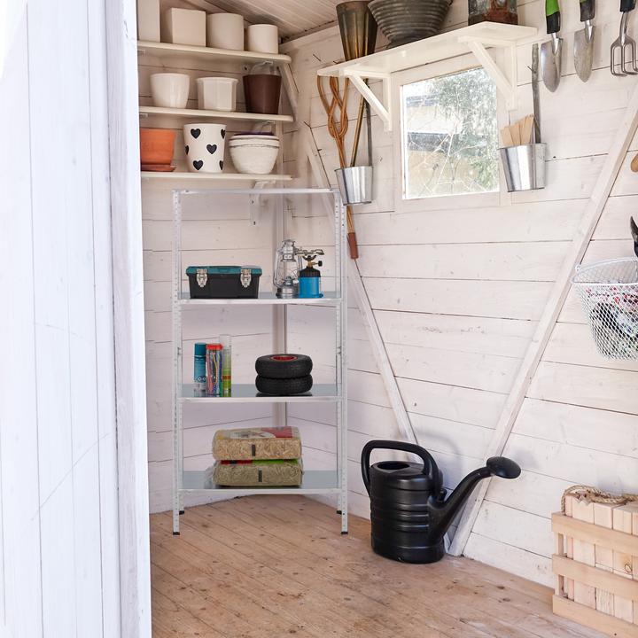 Actual product image Relaxdays Metal shelf