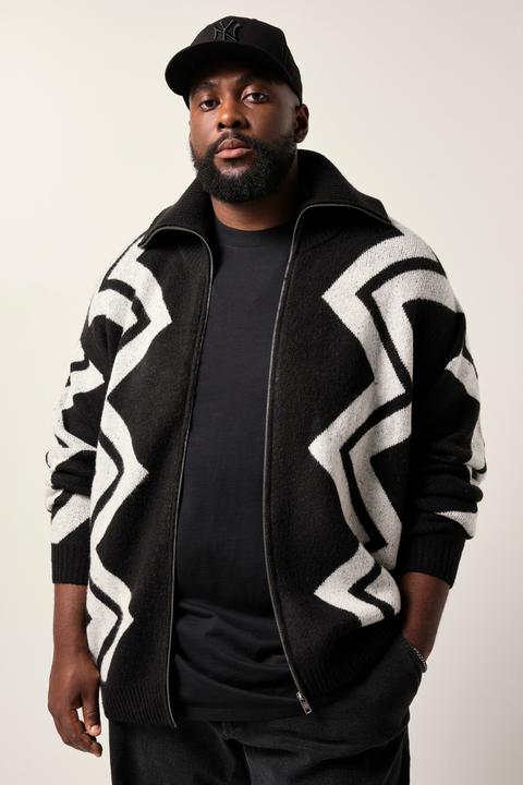 Image du produit Sthuge Cardigan motif chevrons - jusqu'au 7 XL (XL)