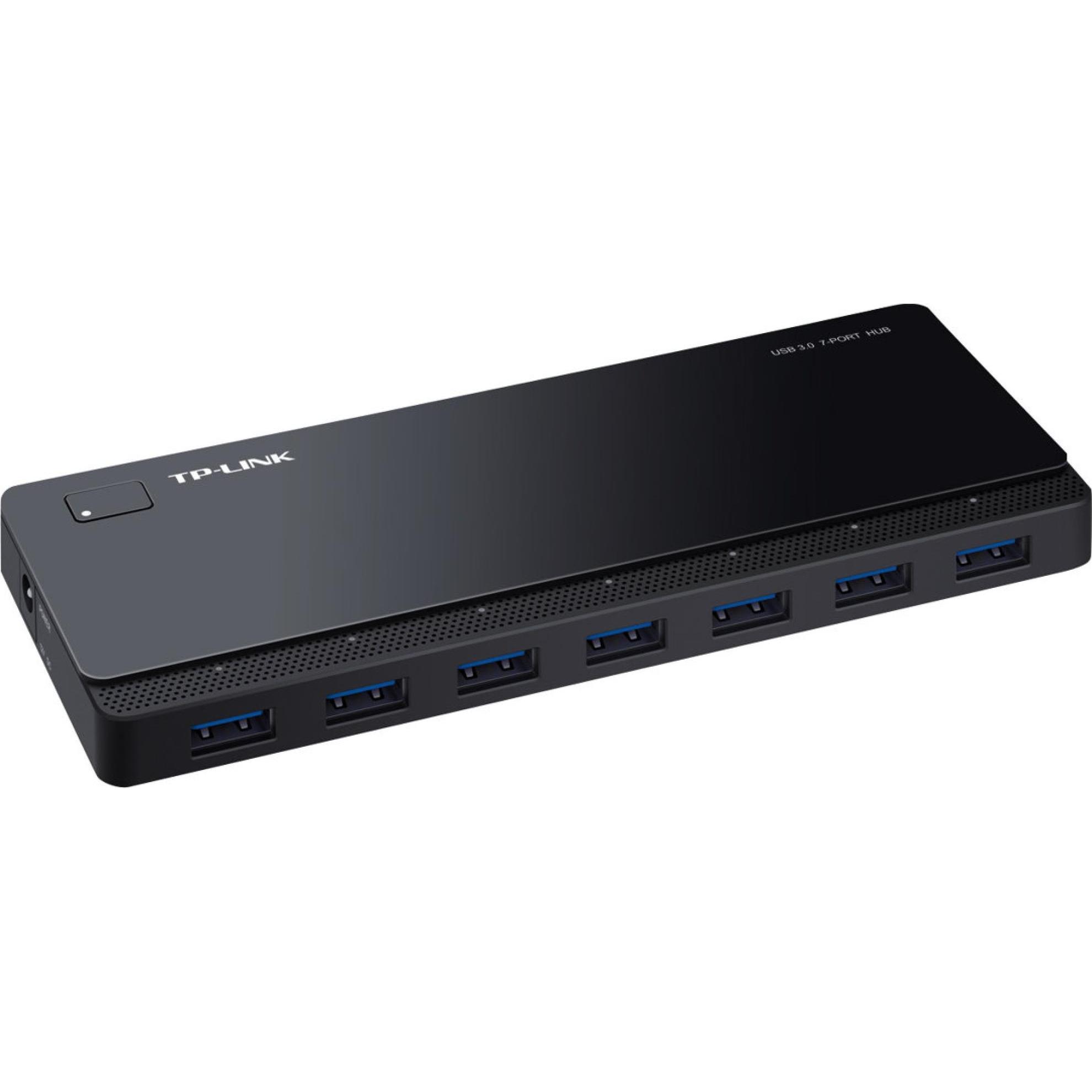 TP-Link Uh700 (Micro USB, 7 Ports), Dockingstation + USB Hub, Schwarz