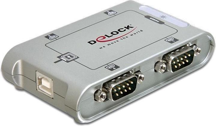 Immagine prodotto Delock Hub seriale a 4 porte 1x USB 4x D-Sub9 esterno (USB-A, 4 porte)
