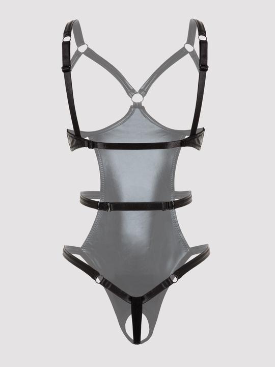 Actual product image Lovehoney Fierce wet-look body with overt cups (One size)