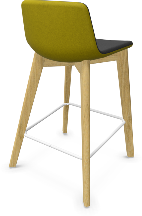 Black, Mustard, White, Ash natural light grey stained