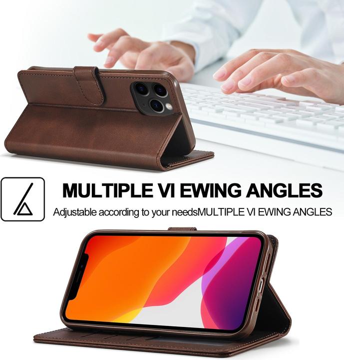 Immagine prodotto Ueli Express Leder Buch Etui Tasche mit Kartenfach (Apple iPhone 13 Pro)