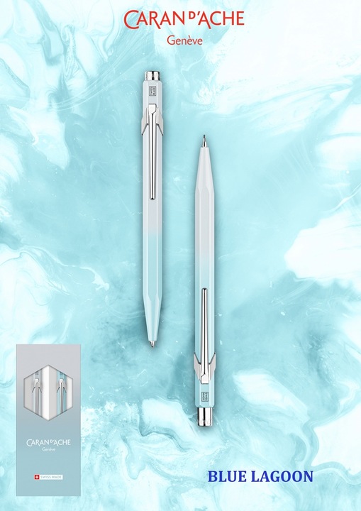 Actual product image Caran d'Ache 849 Set Blue Lagoon Sonderedition (Polar blue, Frost grey, 2 x)