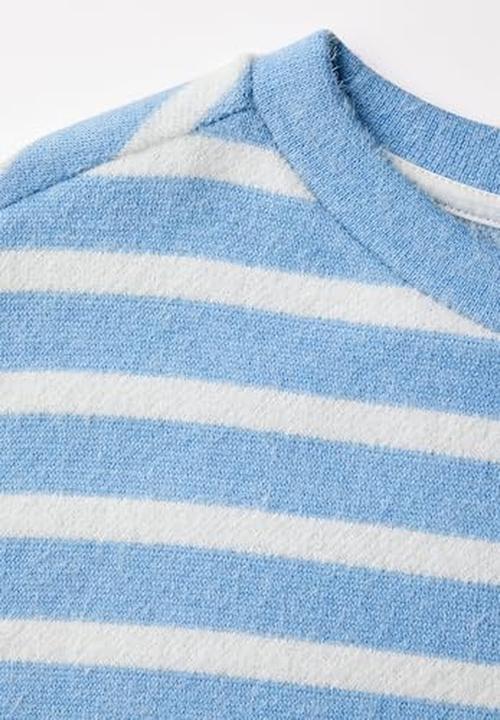 Actual product image Cecil Striped Boat Neck Three-Quarter Sleeve Shirt with Elastic Hem (XL)