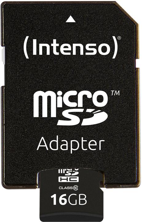 Produktbild Intenso microSD Class 10 (16 GB, microSDHC, U1)