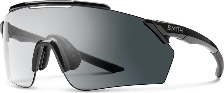 Actual product image Smith Ruckus Platinum Sports Glasses (Black, photochromic clear to grey, photochromic clear to grey)