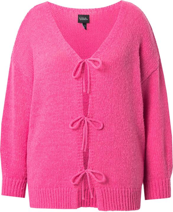 Image du produit Miamoda Cardigan coupe Loose Fit, rubans en guise de fermeture (50, 52)
