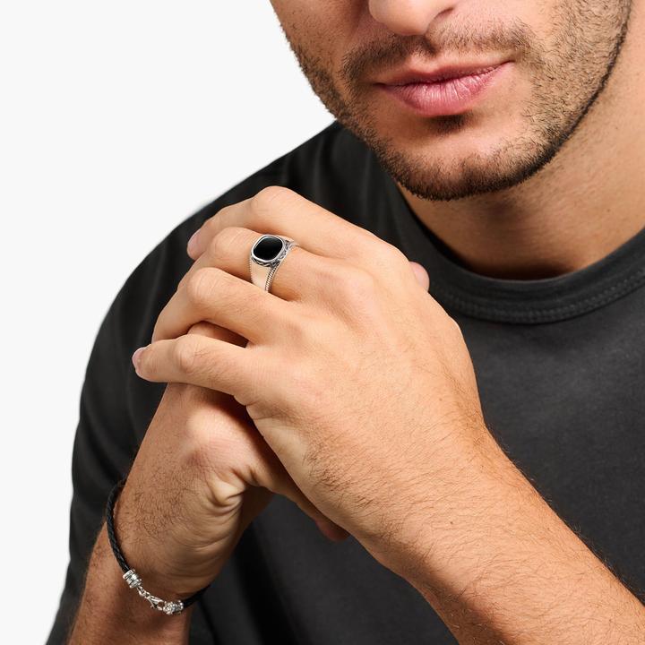 Immagine prodotto Thomas Sabo Anello nero (68, 925 Argento)