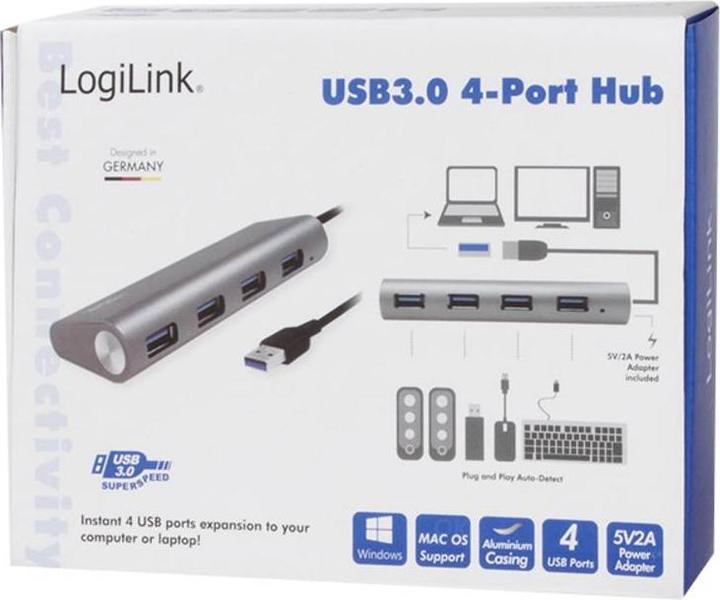 Produktbild LogiLink UA0307 (USB-A, 4 Ports)