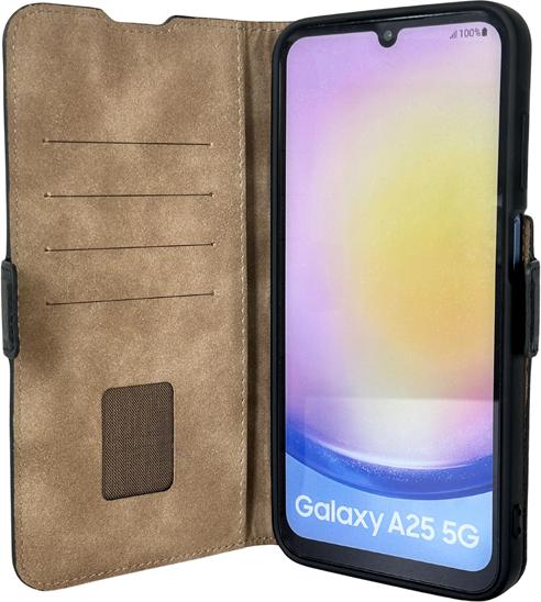 Image du produit Mike Galeli Book-Cover cuir véritable Fabio black (Samsung Galaxy A25 5G)