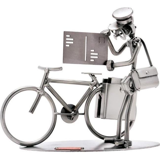 Hinz & Kunst, Deko Objekt, 252 - Figur "Postbote mit Fahrrad"