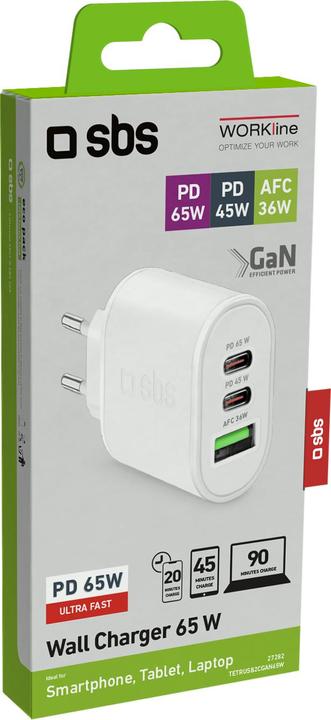 Actual product image SBS PD Travel Charger (65 W)