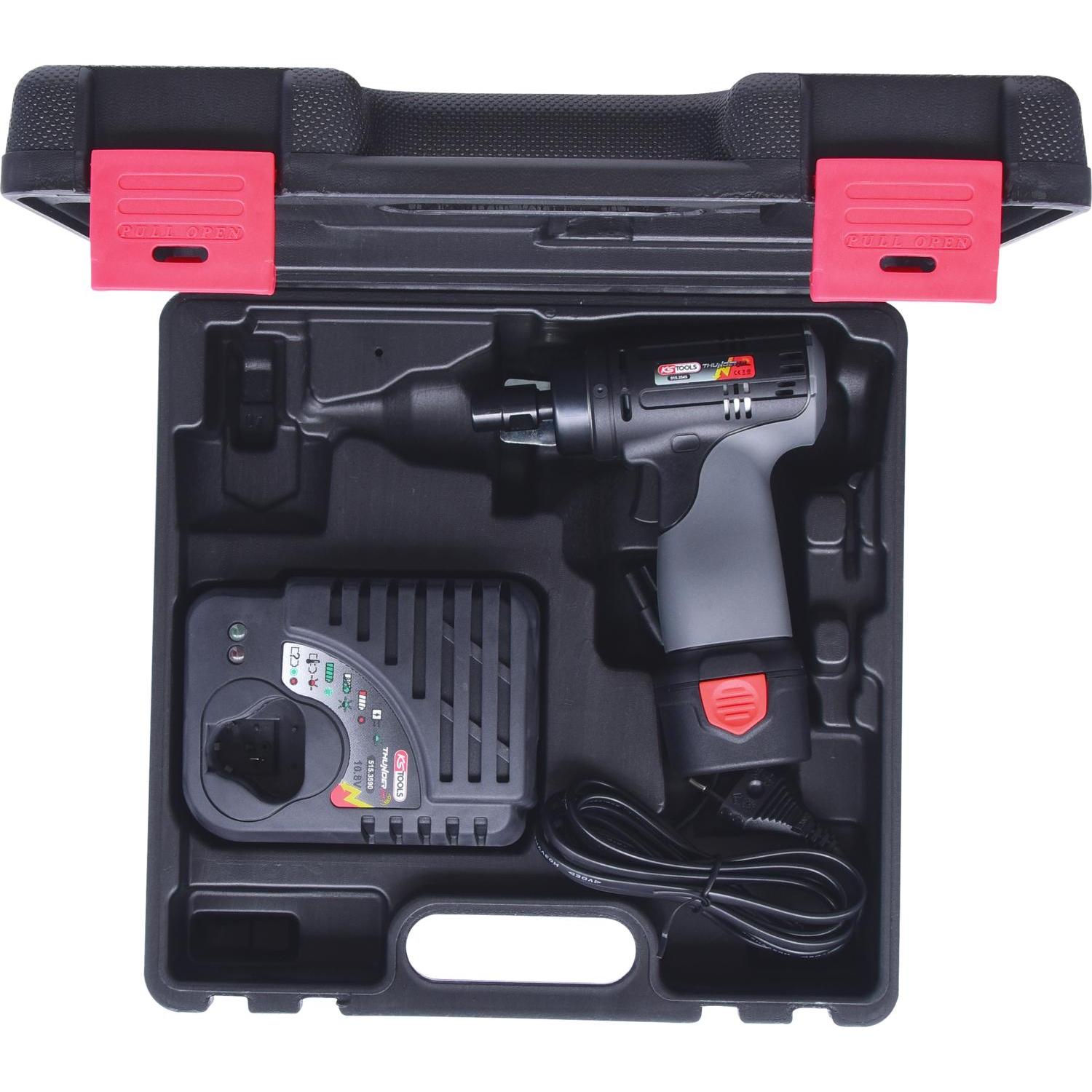 KS Tools, Schleifmaschine + Poliermaschine, Akku-Hochleistungs-Schleifer, 22.000 U/min 10,8V, mit 1 Akku und 1 Ladegerät