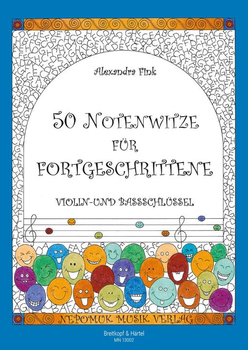 Produktbild 50 Notenwitze für Fortgeschrittene (Deutsch, Alexandra Fink, 2013)