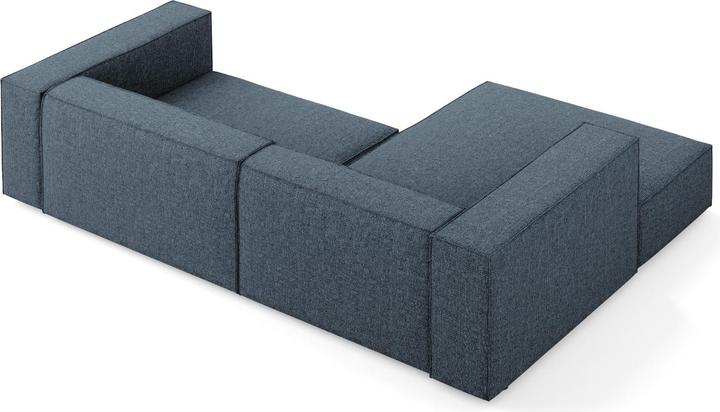 Actual product image Cosmopolitan Design Left Corner Sofa, "Arendal", 3 Seats, Royal Blue, 224x166x70 Made in Europe (Corner sofa)