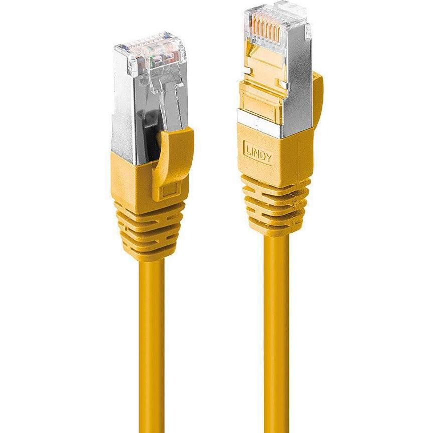 Lindy 15m Cat.6 S/FTP LSZH Kabel, gelb RJ45 Stecker, 250MHz, Kupfer (S/FTP, CAT6, 15 m), Netzwerkkabel