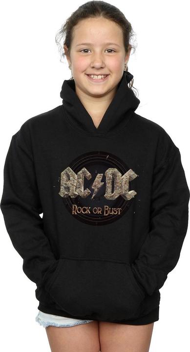 Image du produit AC/DC Sweat à capuche Rock Or Bust pour filles (152, 158)