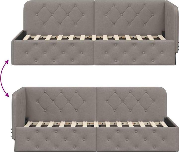 Image du produit vidaXL Eckbettgestell (80 x 200 cm)