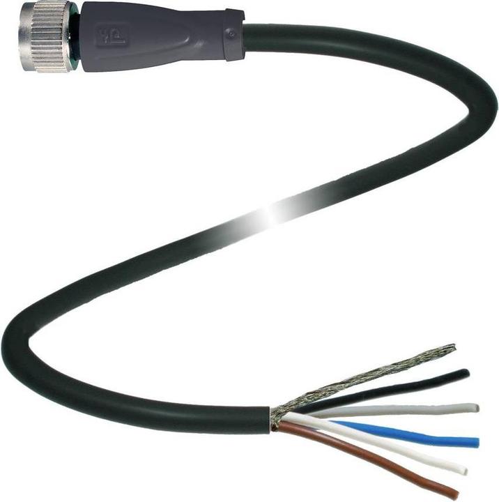 Produktbild Pepperl & Fuchs V15G-BK12M-PUR-U/ABG Kabeldose geschirmt - Kabel - Abgeschirmt