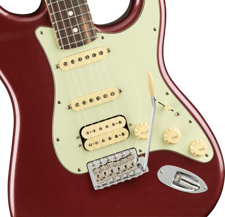 Actual product image Fender American Performer Stratocaster HSS Aubergine RW met tas