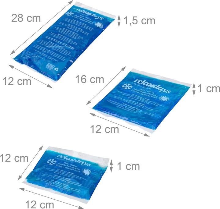 Image du produit Relaxdays Kühlpads (5 x, 1140 g)