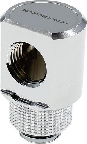 Produktbild Barrow Adapter 90 Grad G1/4 Zoll AG auf G1/4 Zoll IG - drehbar, silber