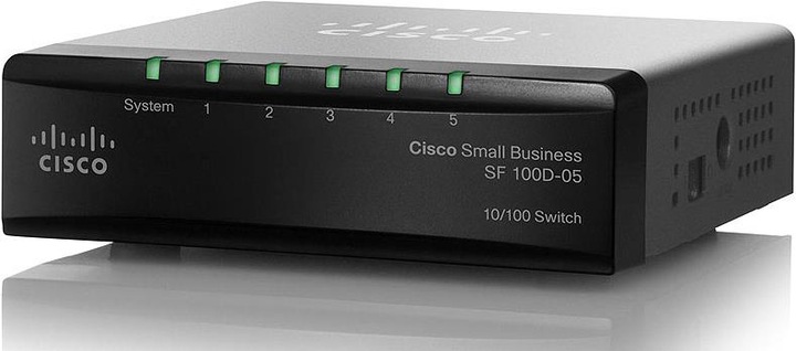 Actual product image Cisco Sf110d-05 (5 ports)