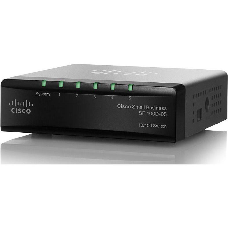 Thumbnail - Cisco Sf110d-05 (5 Ports), Netzwerk Switch, Schwarz
