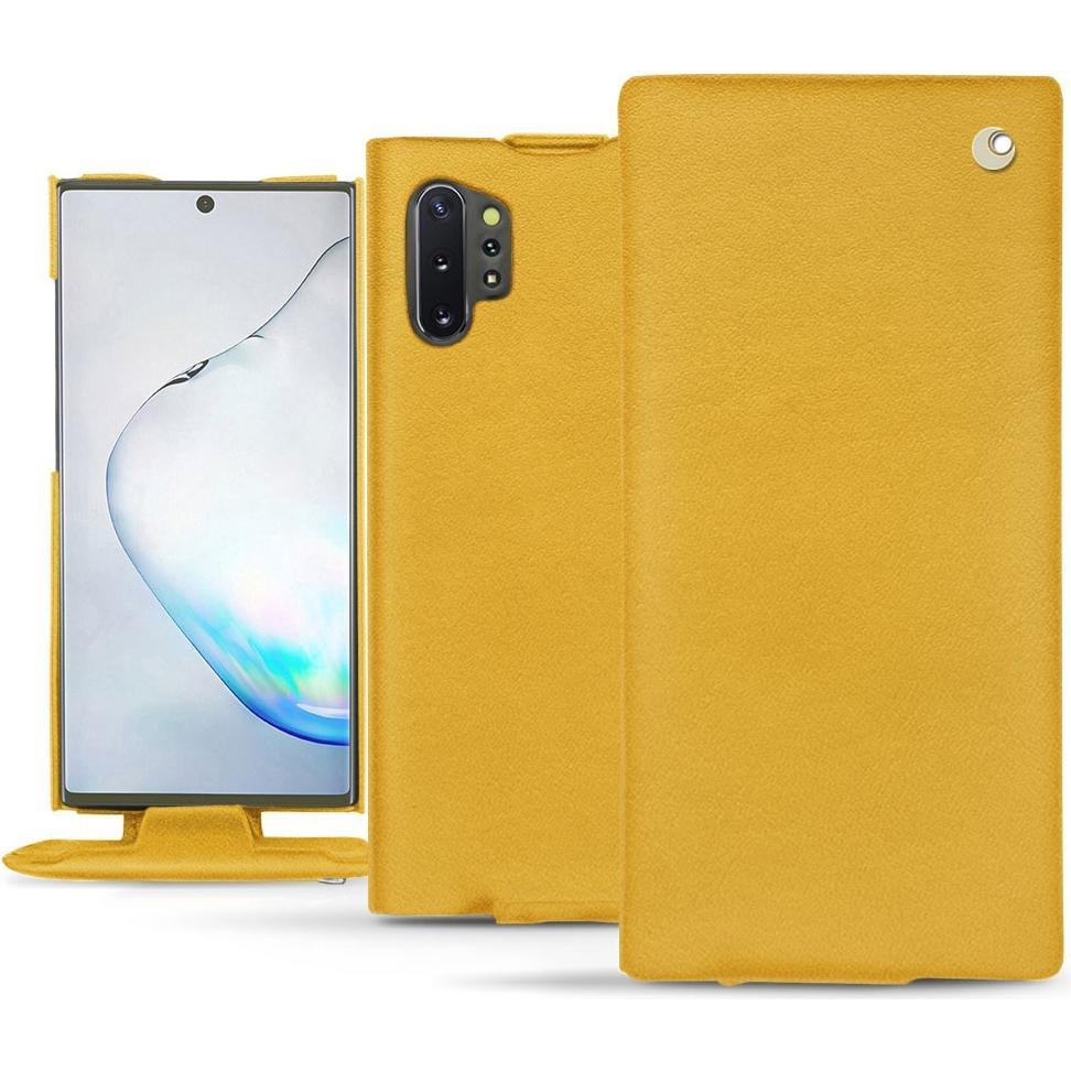 Noreve Lederschutzhülle vertikal (Samsung Galaxy Note 10+), Smartphone Hülle, Orange