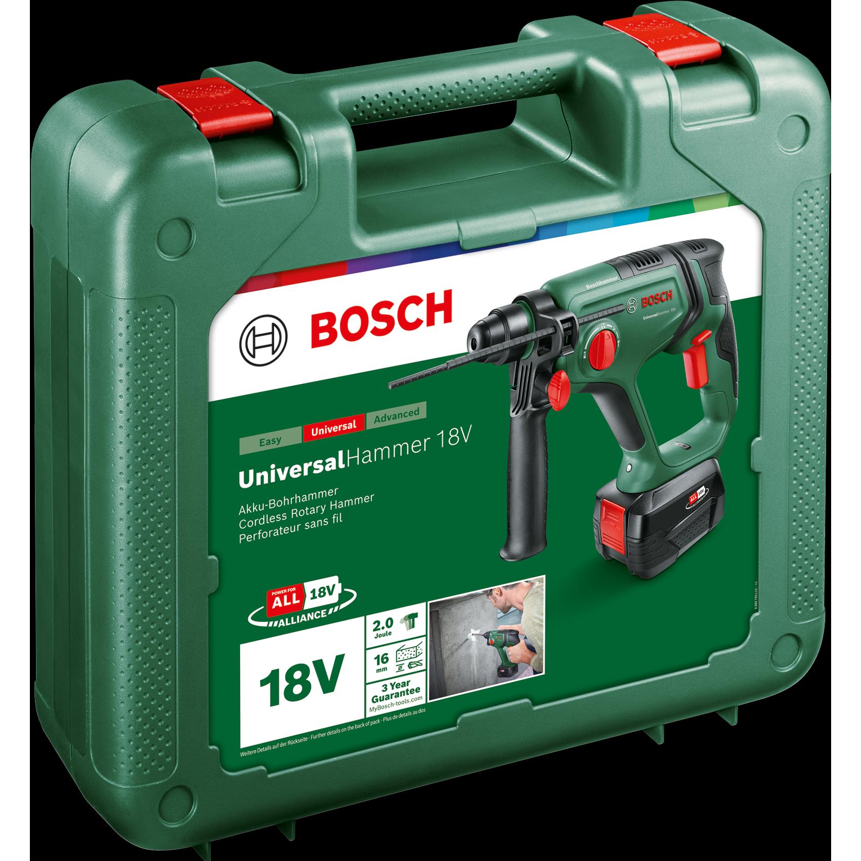 Thumbnail - Bosch Home & Garden, Bohrmaschine + Akkuschrauber, UniversalHammer 18V (Akkubetrieb)