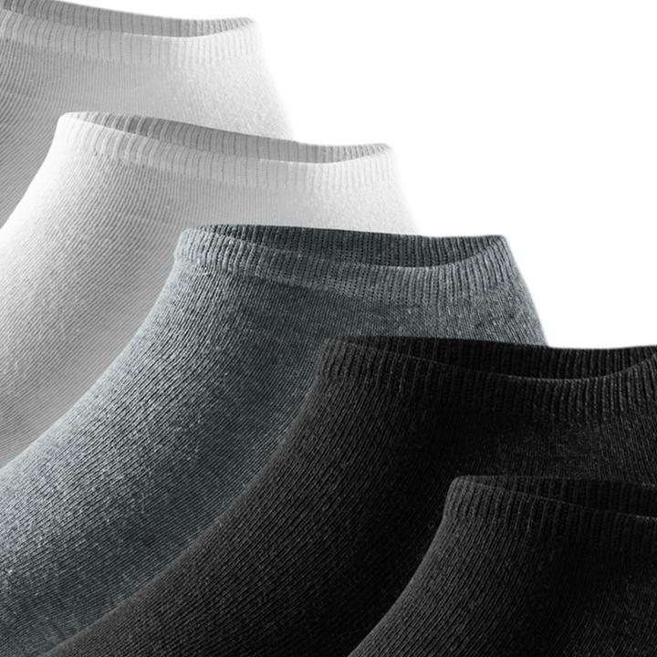 Produktbild Schiesser - Bluebird - Sneaker Socken - 10er Pack (35-38 Schwarz / weiss / grau) (10er Pack, 35 - 38)