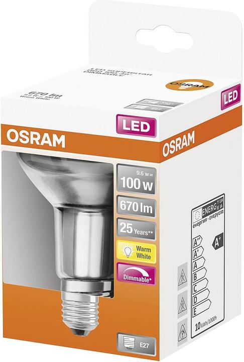 Produktbild Osram Led Superstar R80 (E27, 9.60 W, 670 lm, 1 x, G)
