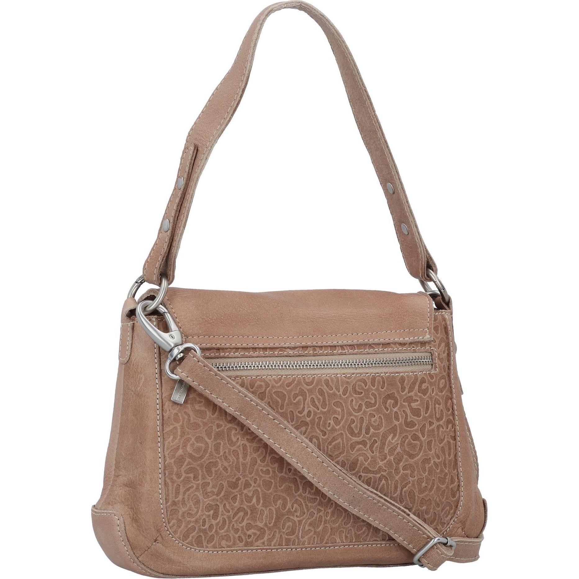 Thumbnail - Cowboysbag, Handtasche, Lovely leopard Schultertasche Leder 25 cm, Beige