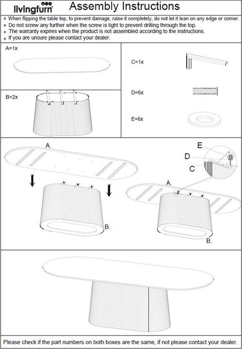 Actual product image Livingfurn Salvator (110 x 230 cm)