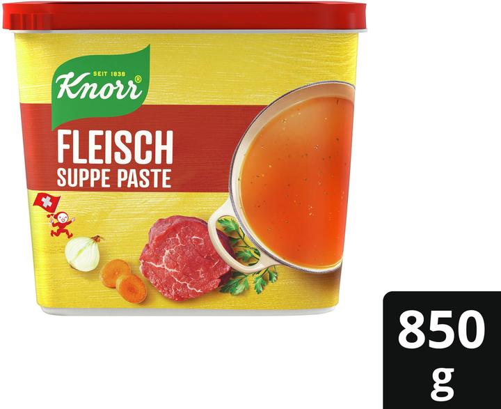 Produktbild Knorr Fleisch Suppe Spezial Paste, herzhafte Fleischsuppen Würze für Bouillons, Fleisch, Gratin & Reis