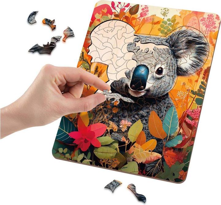 Image du produit Grafix Holzpuzzle Koala - Einzigartige Formen - 130 Teile. (130 pièces)