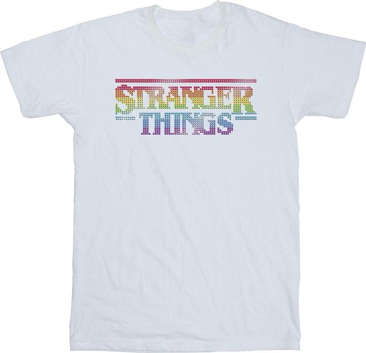 Produktbild Netflix Stranger Things Rainbow Dot Logo TShirt Jungen (140, 146)