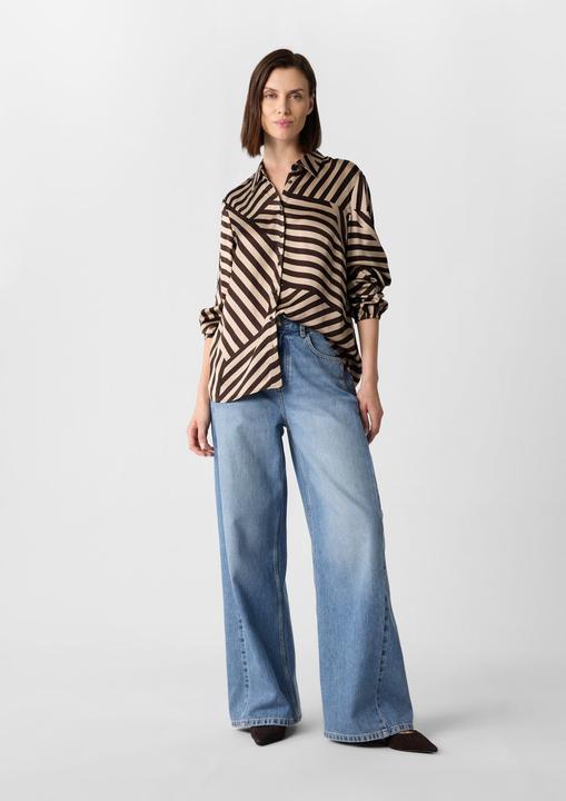 Immagine prodotto Comma Bluse Satinierte Hemdbluse mit All-over-Print (32)