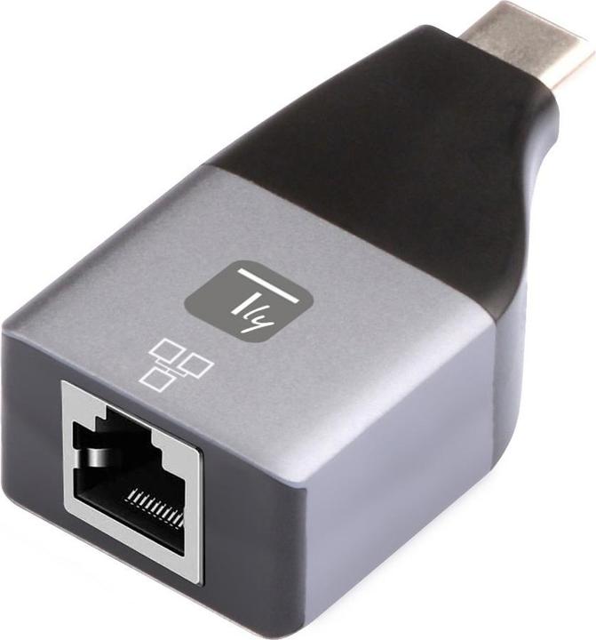 Techly Adapter USB-C M auf RJ45 F Ethernet 1000Mbps (USB-C, RJ45 (1x))