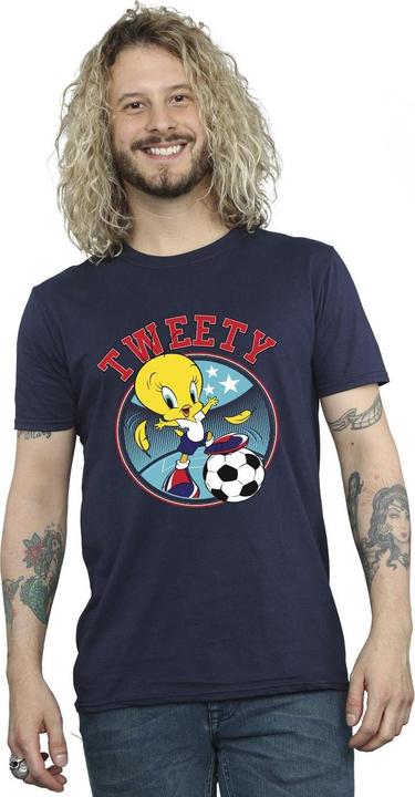 Immagine prodotto Looney Tunes Tweety Football Circle Maglietta Uomo (3XL)