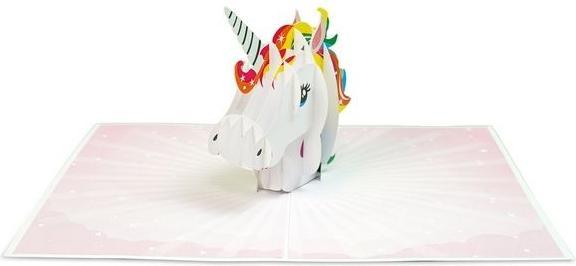 Actual product image MU Classic 3D Pop-Up Birthday greeting card - Unicorn (1 pcs.)