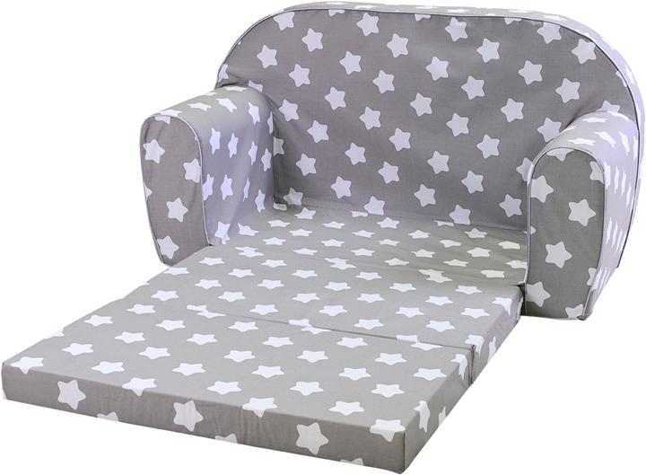 Immagine prodotto Knorrtoys Kindersofa - "Grey white stars" (Divano per bambini)