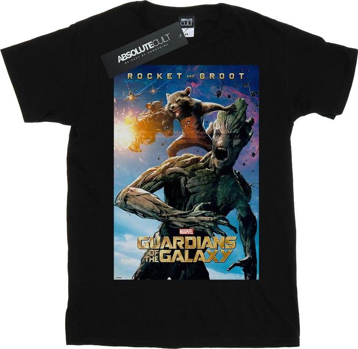 Produktbild Guardians Of The Galaxy Rocket And Groot Poster TShirt (L)