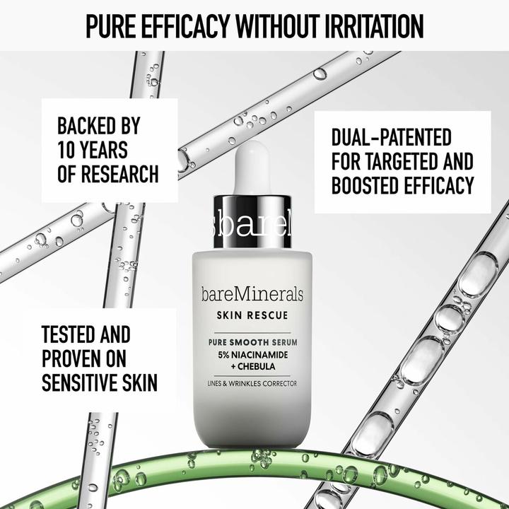 Immagine prodotto Bare Minerals bareMinerals Serums Skin Rescue Pure Smooth Serum 30 ml (30 ml, Crema 24h)